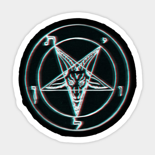 3D Pentagram Fuzz Sticker by Neslepaks